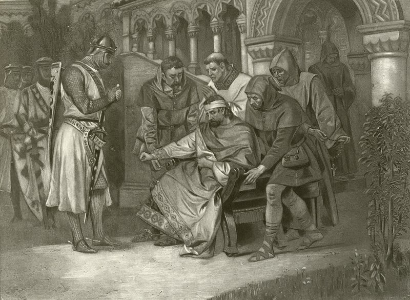 Króla Jana. Akt V, Scena VII (wklęsłodruk) autorstwa Felix Octavius Carr Darley