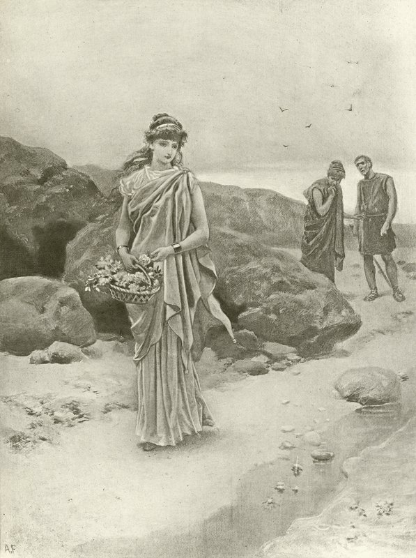 Perykles. Akt IV, Scena I (wklęsłodruk) autorstwa Felix Octavius Carr Darley