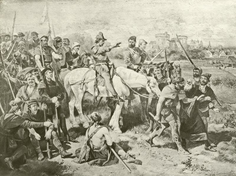 Część druga Henryk VI. Akt IV, Scena VII (wklęsłodruk) autorstwa Felix Octavius Carr Darley
