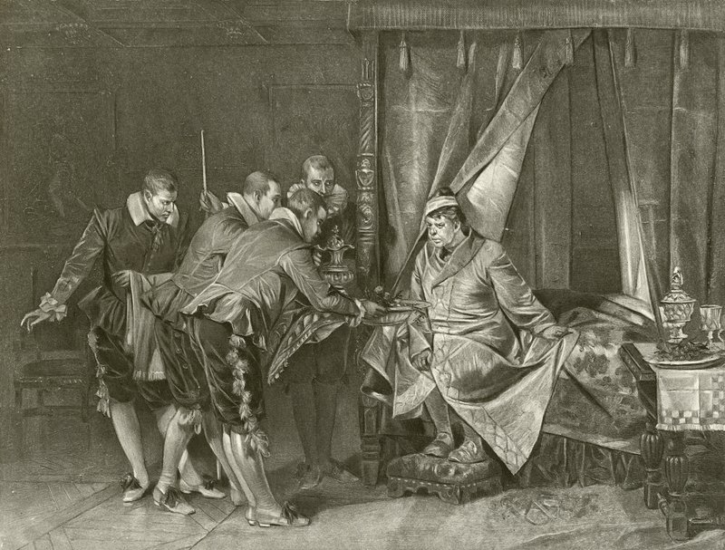 Poskromienie złośnicy. Indukcja, scena II (wklęsłodruk) autorstwa Felix Octavius Carr Darley