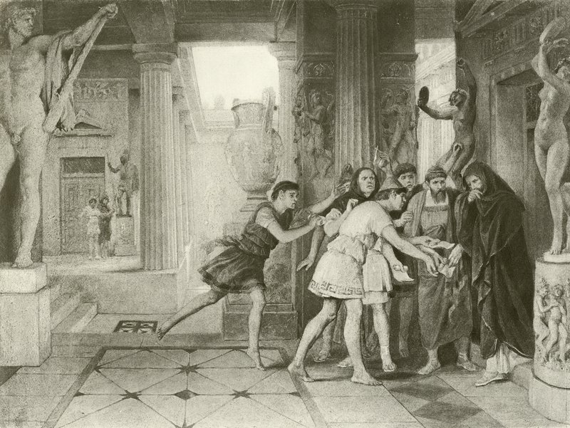 Tymon z Aten. Akt III, Scena IV (wklęsłodruk) autorstwa Felix Octavius Carr Darley