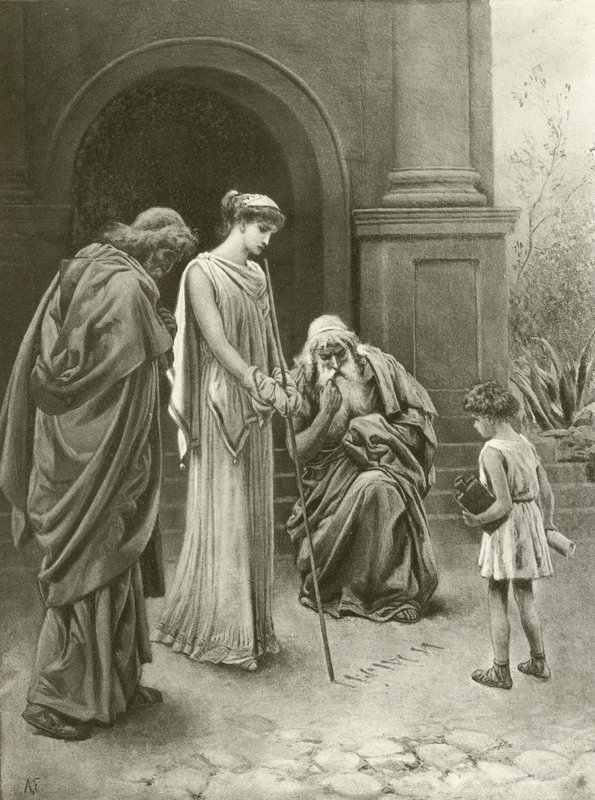 Tytusa Andronika. Akt IV-Scena I (wklęsłodruk) autorstwa Felix Octavius Carr Darley
