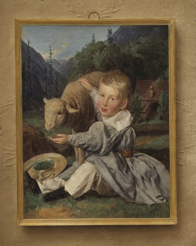 Portret Gustava von Arthabera jako dziecka autorstwa Ferdinand Georg Waldmuller