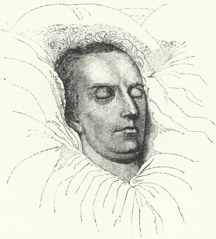 Niemiecki poeta i dramaturg Friedrich Schiller na łożu śmierci autorstwa Ferdinand Jagemann