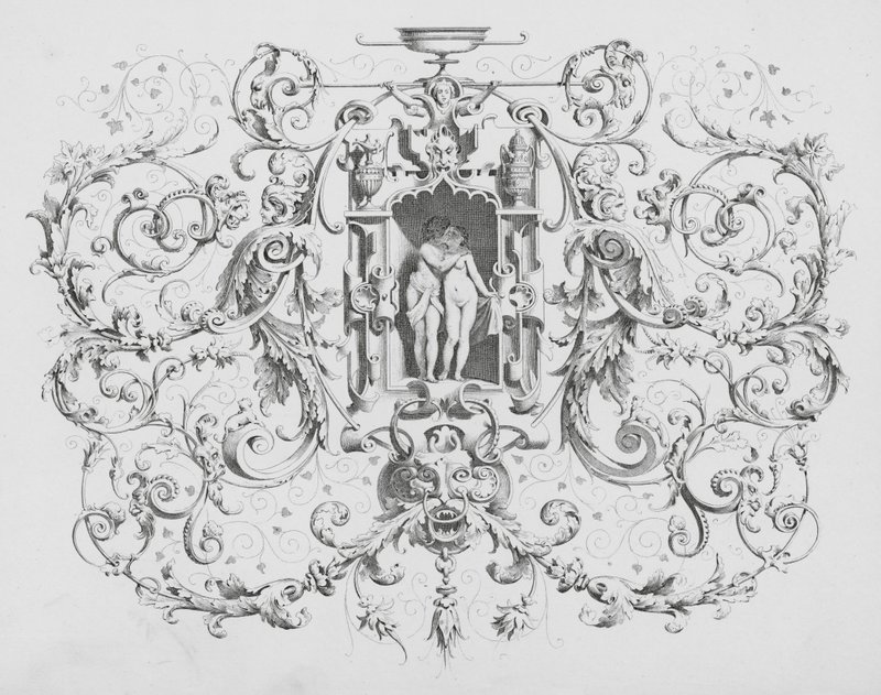 Ornament autorstwa Charlesa Klimscha (grawerunek) autorstwa Ferdinand Karl Klimsch
