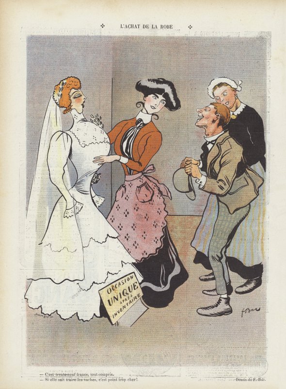 Ilustracja do Le Rire (litografia kolorowa) autorstwa Ferdinand Sigismund Bac