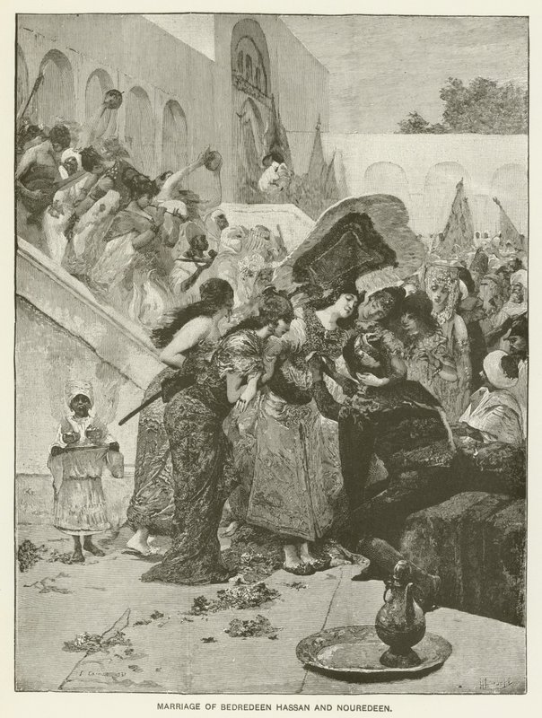 Małżeństwo Bedredeena Hassana i Nouredeena autorstwa Fernand Cormon