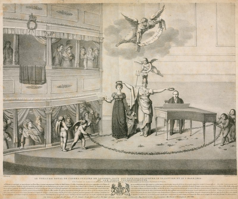 Teatr Jej Królewskiej Mości; Opera Włoska, Londyn autorstwa Filippo Pistrucci