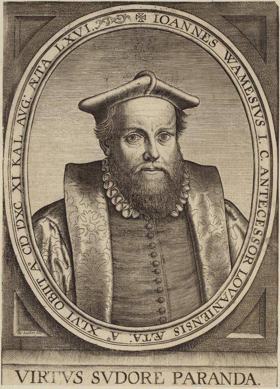 Portret Jana Wamesiusa autorstwa Flemish School