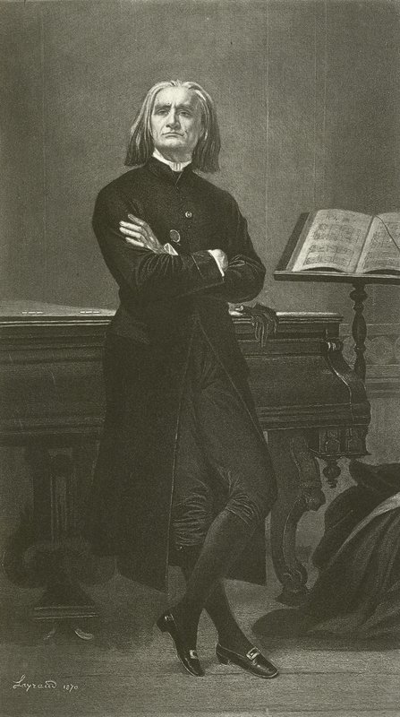 Franciszek Liszt (grafika) autorstwa Fortune Joseph Seraphin Layraud