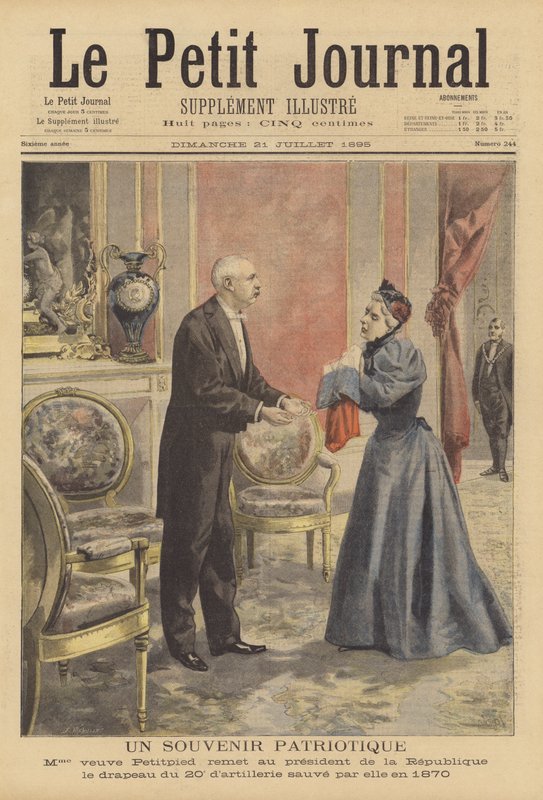 Pamiątka patriotyczna autorstwa Fortune Louis Meaulle