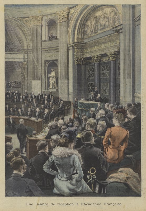 Sesja weselna w Academie Francaise w Paryżu autorstwa Fortune Louis Meaulle