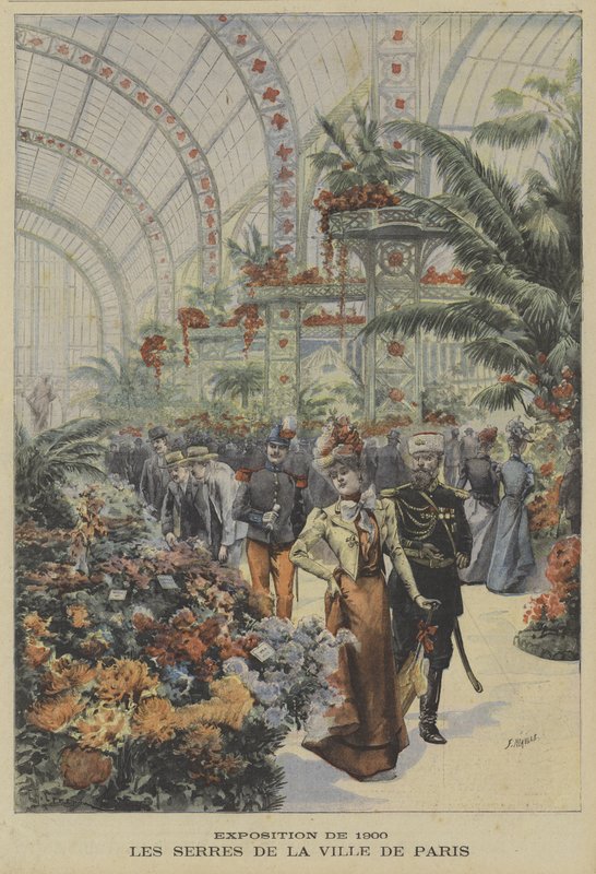 Szklarnie miasta Paryża, Wystawa Uniwersalna, 1900 autorstwa Fortune Louis Meaulle