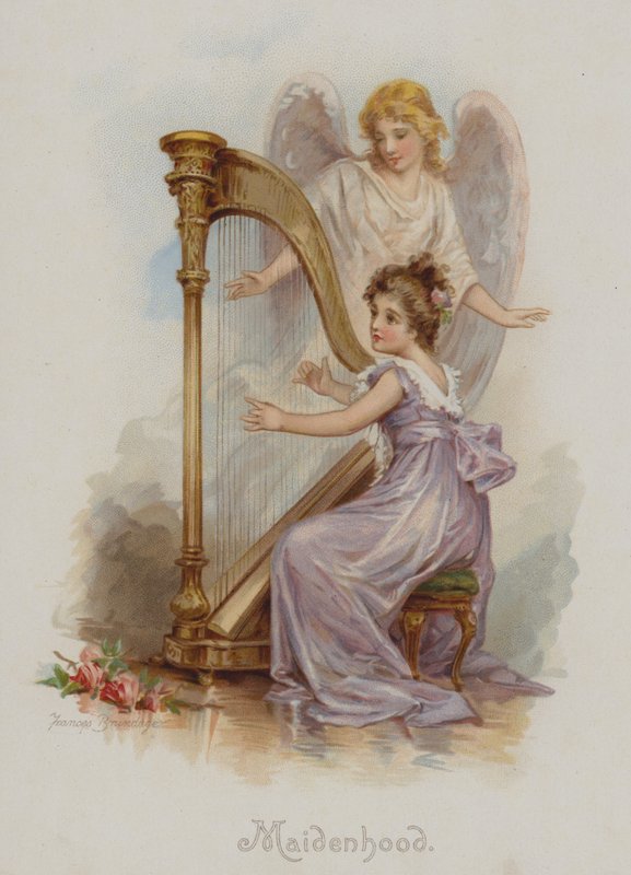 Panieńskie (chromolitho) autorstwa Frances Brundage