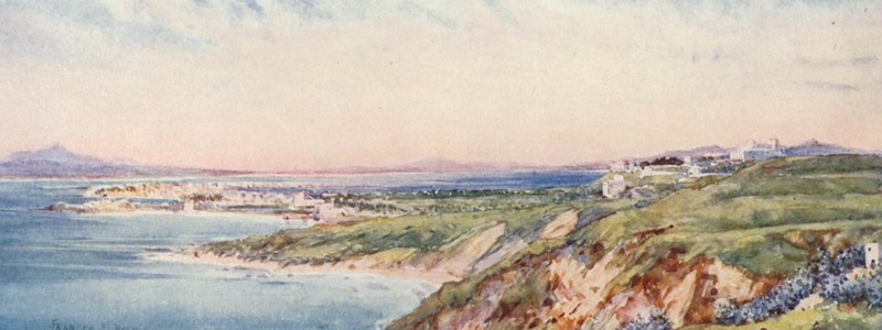 Kartagina od strony Sidi Bou Said (kolorowa litografia) autorstwa Frances Nesbitt