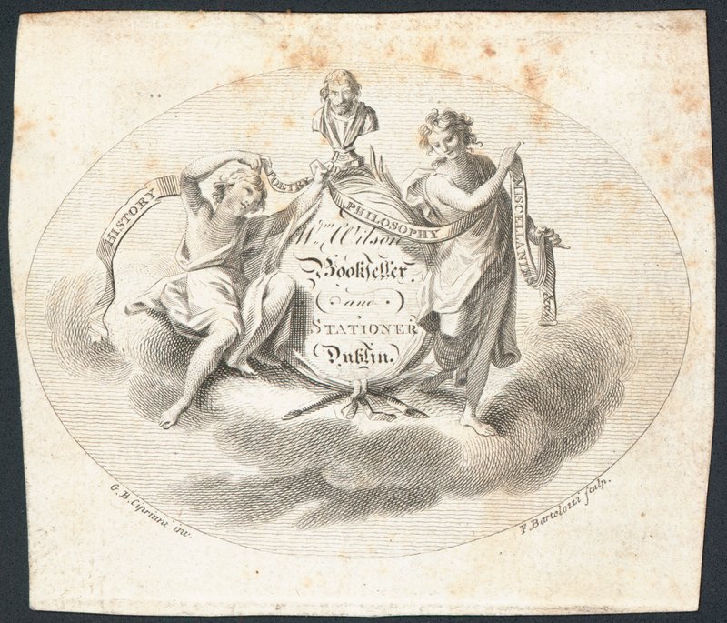 Karta handlowa, William Wilson autorstwa Francesco Bartolozzi