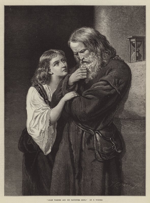Adam Warner i jego córka Sybilla autorstwa Francis John Wyburd