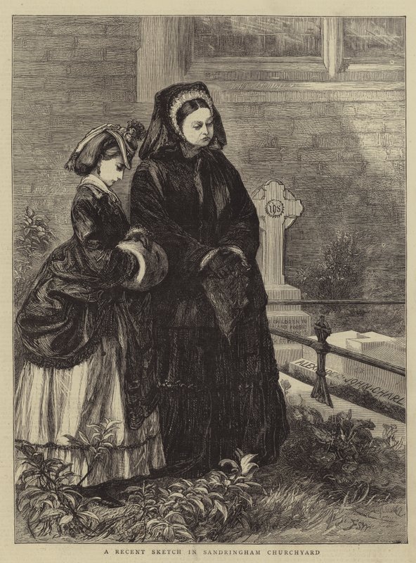 Ostatni szkic w Sandringham Churchyard autorstwa Francis S. Walker