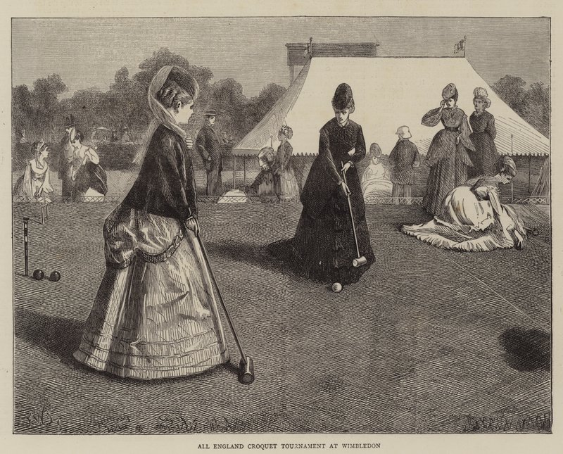All England Croquet Tournament na Wimbledonie autorstwa Francis Wilfred Lawson