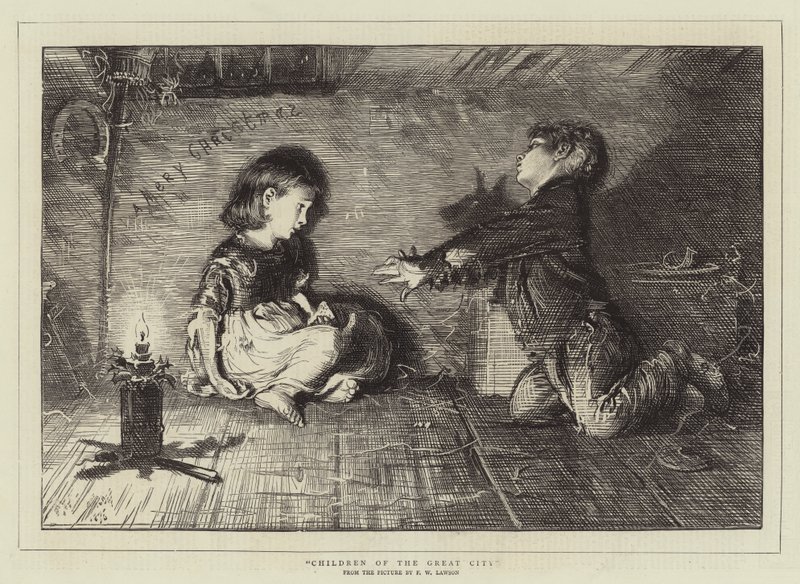 Dzieci Wielkiego Miasta autorstwa Francis Wilfred Lawson