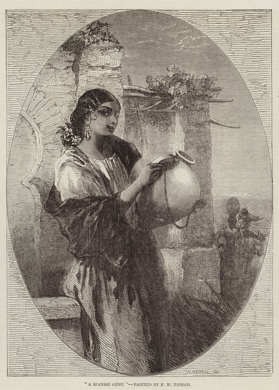 Hiszpański Cygan autorstwa Francis William Topham