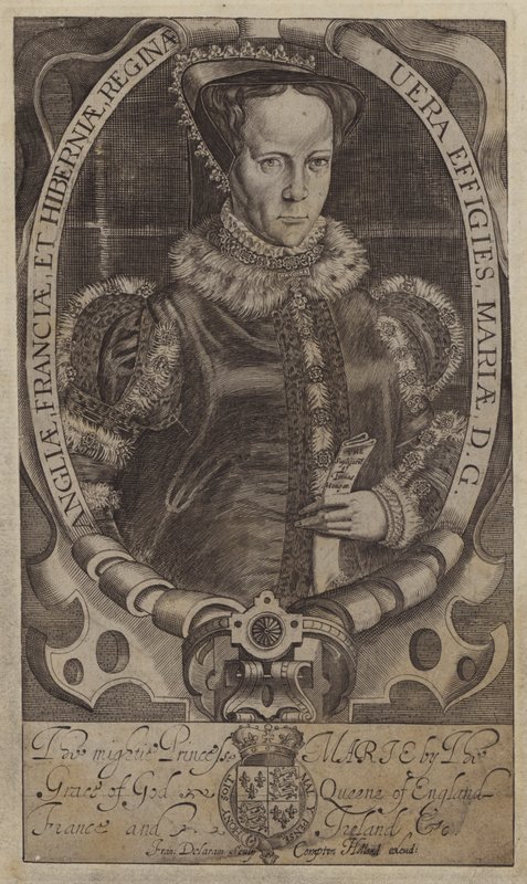 Maryja Królowa Szkotów (rycina) autorstwa Francis (after) Delaram