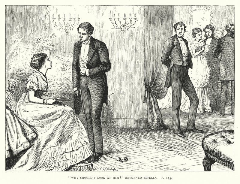 Ilustracja do wielkich nadziei autorstwa Charlesa Dickensa (rycina) autorstwa Francis Arthur Fraser