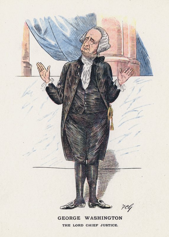 George Washington, Lord Chief Justice (kolor lito) autorstwa Francis Carruthers Gould