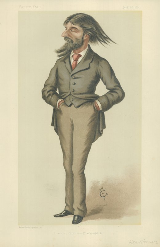 Pan Herbert Herkomer autorstwa Francis Carruthers Gould