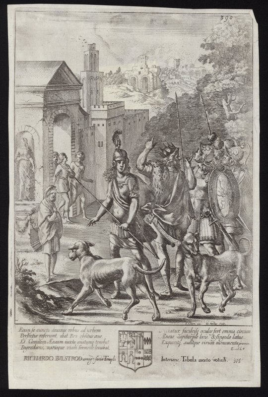 Ewander i Eneasz w Palentium autorstwa Francis Cleyn