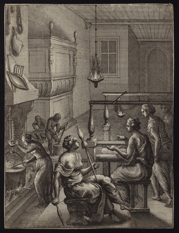 Kobiety w pracy autorstwa Francis Cleyn