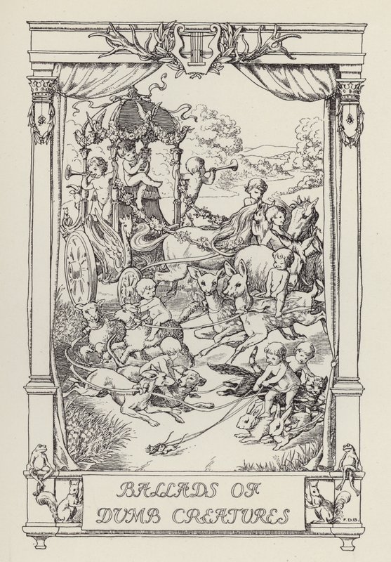 Kolejna księga wierszy dla dzieci: Ballady o głupich stworzeniach (litografia) autorstwa Francis Donkin Bedford