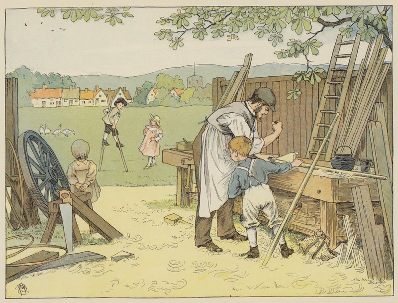 Stolarz (druk kolorowy) autorstwa Francis Donkin Bedford