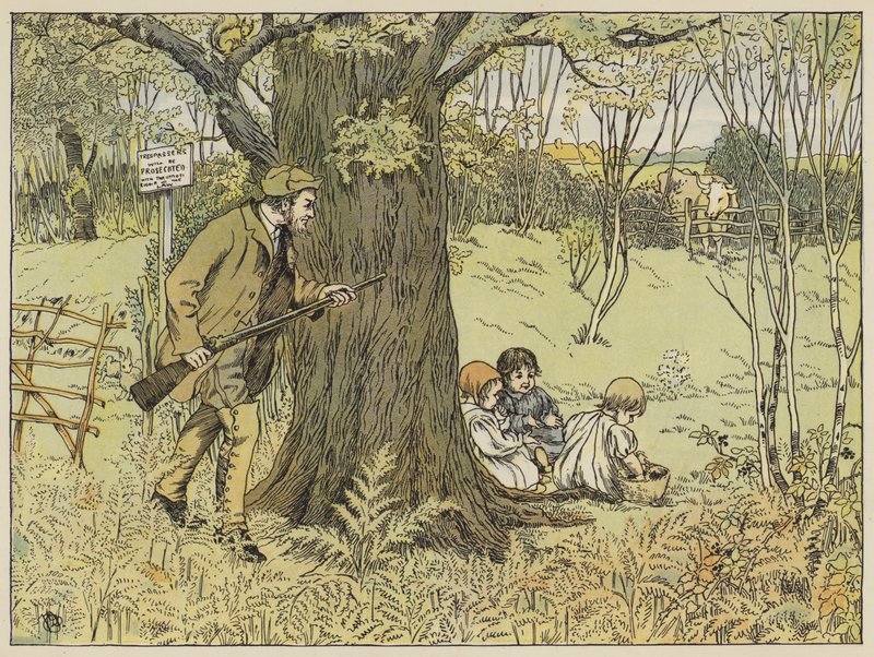Game-Keeper (druk kolorowy) autorstwa Francis Donkin Bedford