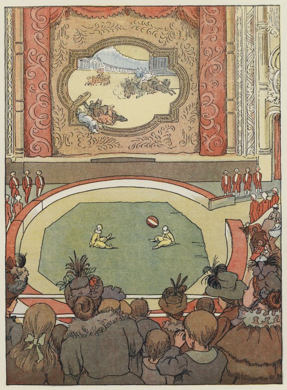 Londyn: Hipodrom (kolorowa litografia) autorstwa Francis Donkin Bedford