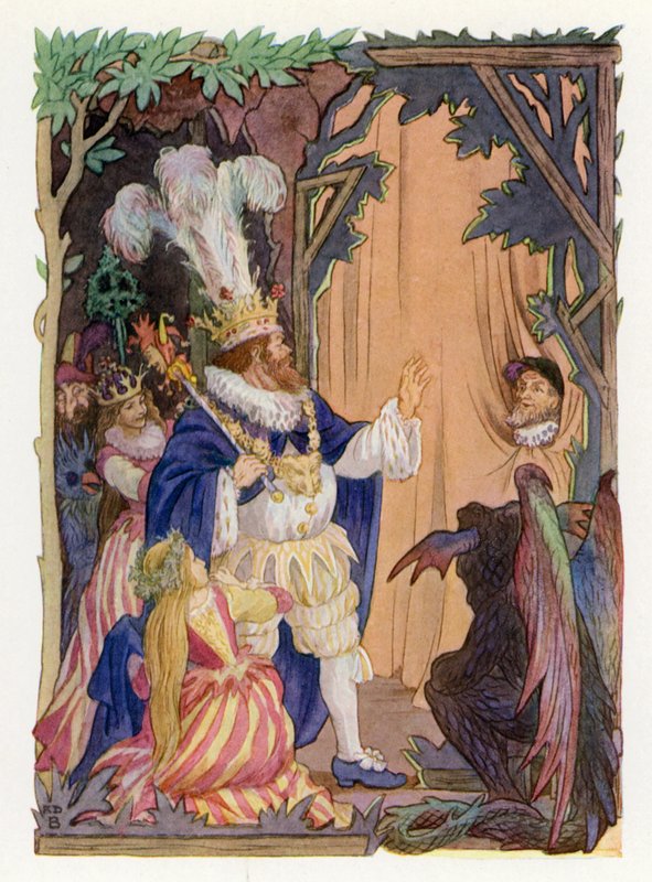 Wesoła Anglia: Lord of Misrule (kolorowa litografia) autorstwa Francis Donkin Bedford
