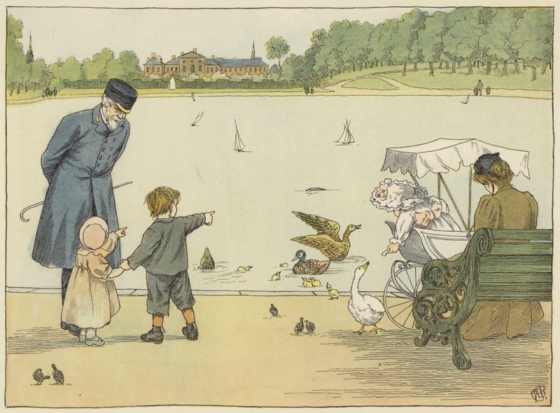 Park-Keeper (druk kolorowy) autorstwa Francis Donkin Bedford