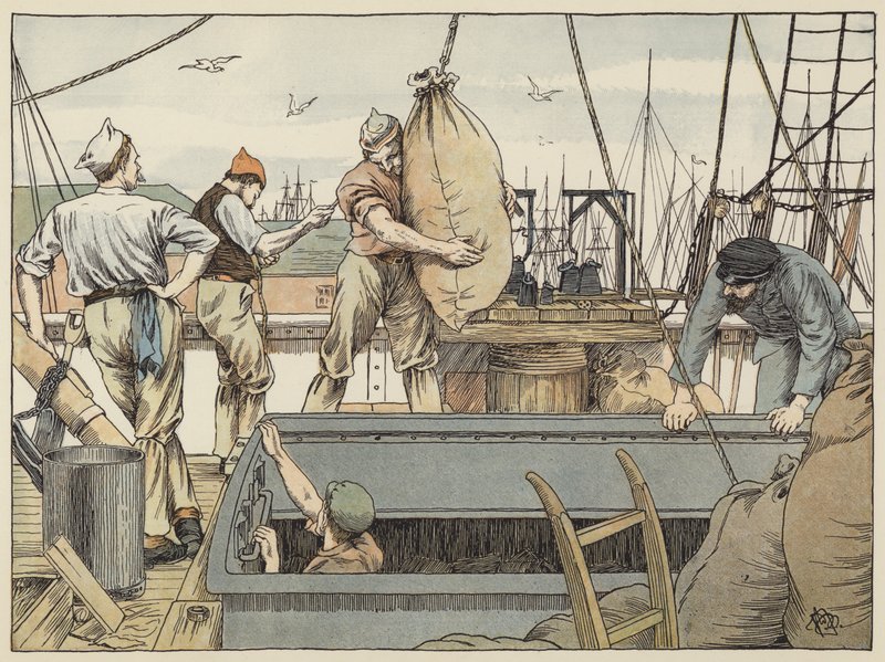 Stevedore (druk kolorowy) autorstwa Francis Donkin Bedford