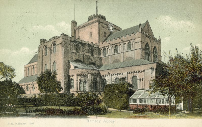 Opactwo Romsey (kolorowe zdjęcie) autorstwa Francis G. O. Stuart