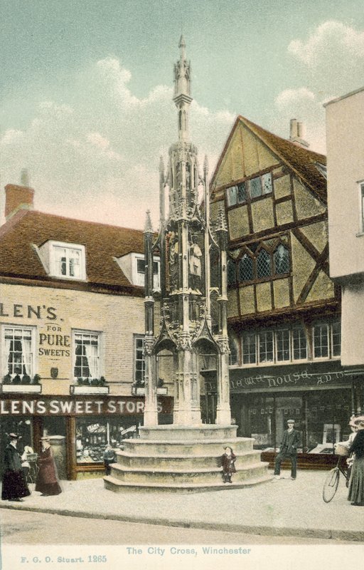 Krzyż miejski, Winchester (kolorowe zdjęcie) autorstwa Francis G. O. Stuart