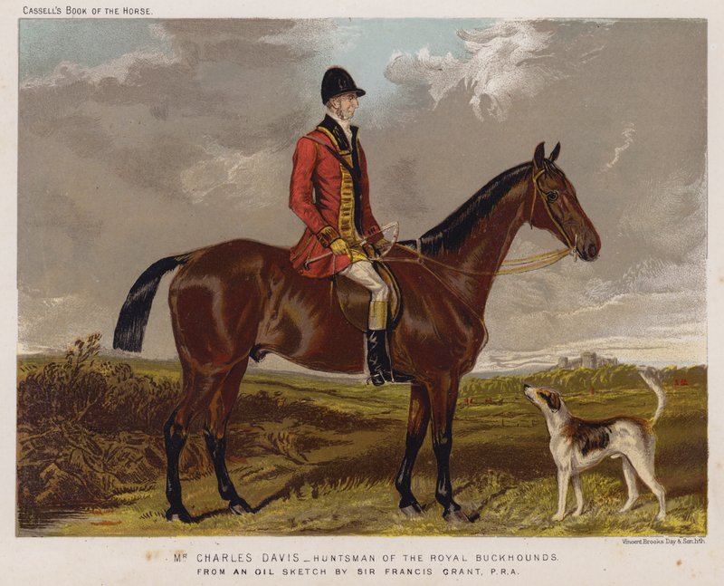 Pan Charles Davis, Łowca Królewskich Buckhounds autorstwa Francis Grant