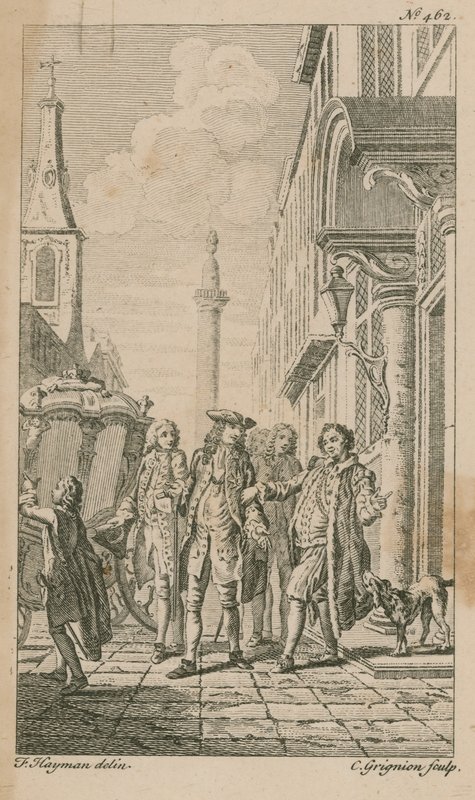 Guildhall Yard, Londyn autorstwa Francis Hayman