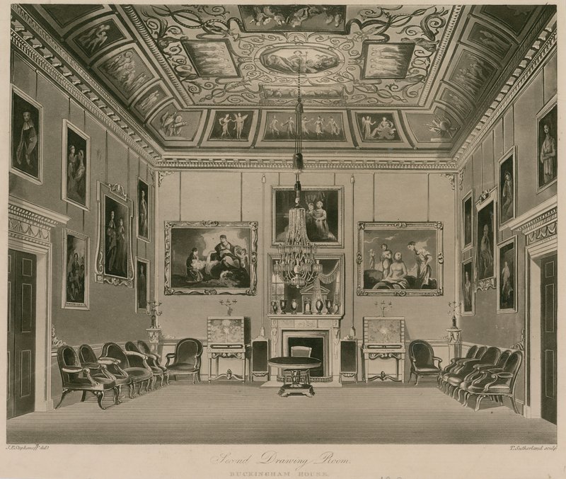 Drugi salon, Buckingham House autorstwa Francis Phillip Stephanoff