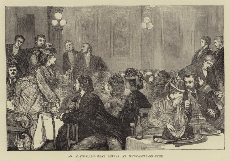 Australijska wieczerza mięsna w Newcastle-on-Tyne autorstwa Francis S. Walker