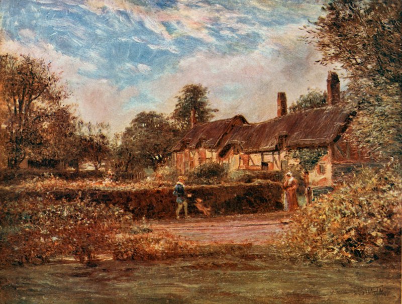 Domek Anne Hathaway, Stratford on Avon autorstwa Francis S. Walker