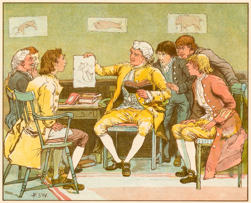 Opuszczona wioska – Oliver Goldsmith autorstwa Francis S. Walker
