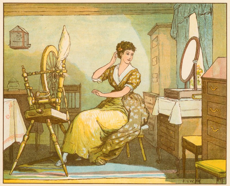 Opuszczona wioska – Oliver Goldsmith autorstwa Francis S. Walker