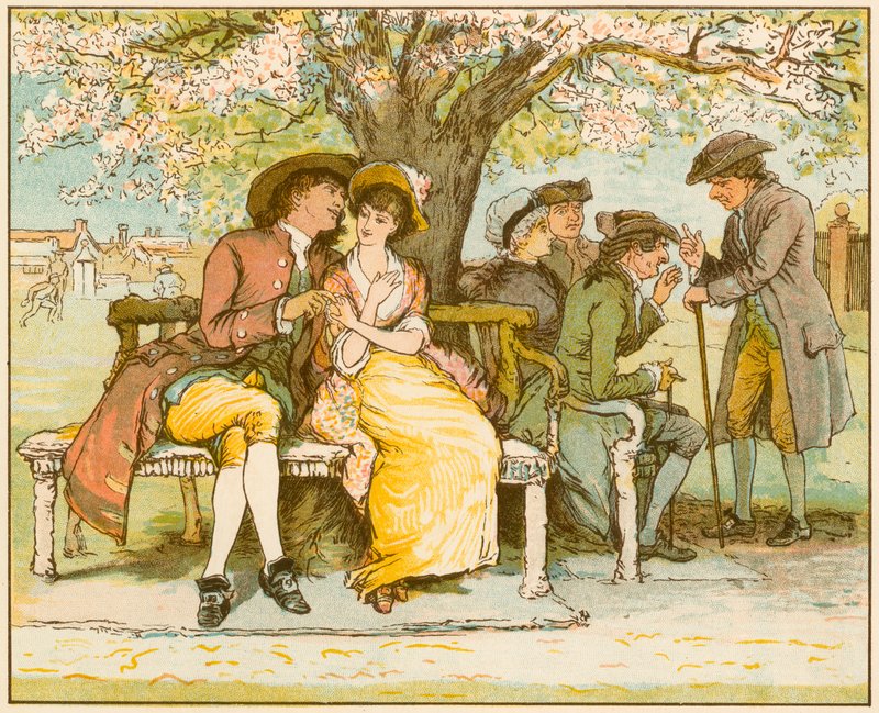 Opuszczona wioska – Oliver Goldsmith autorstwa Francis S. Walker