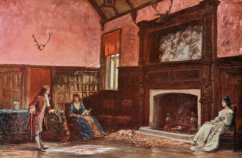 Sala w Stoke Poges Manor autorstwa Francis S. Walker