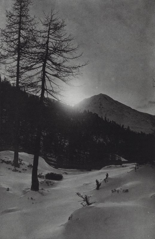 Alpy: w pobliżu Obergurgl (zdjęcie czarno-białe) autorstwa Francis Sydney Smythe